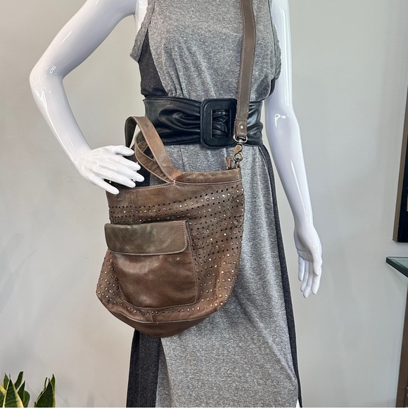 Latico Slouchy Sudded Leather Shoulder/Crossbody Bag - Picture 8 of 16